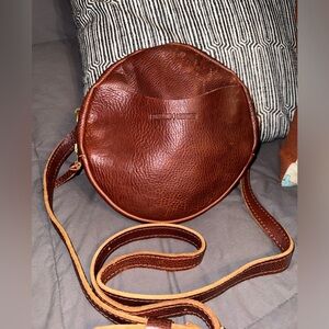 Portland Leather Circle crossbody